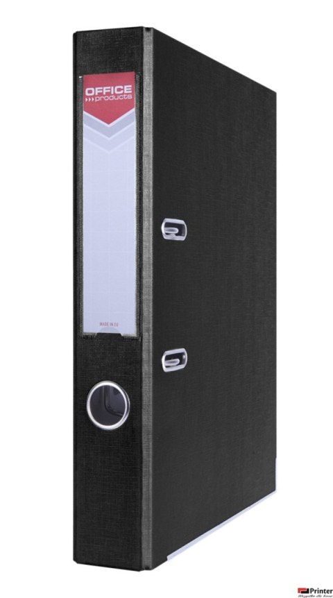 Segregator OFFICE PRODUCTS Officer z szyną, PP, A4/55mm, czarny 21011121-05