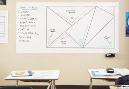 Suchościeralna folia w rolce POST-IT_ Dry Erase (DEF6X4-EU), 122x183cm, biała