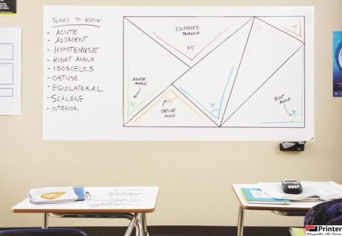 Suchościeralna folia w rolce POST-IT_ Dry Erase (DEF6X4-EU), 122x183cm, biała