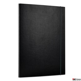 Teczka A4 ECO skrzydłowa z gumką 15mm czarna 21187311-05