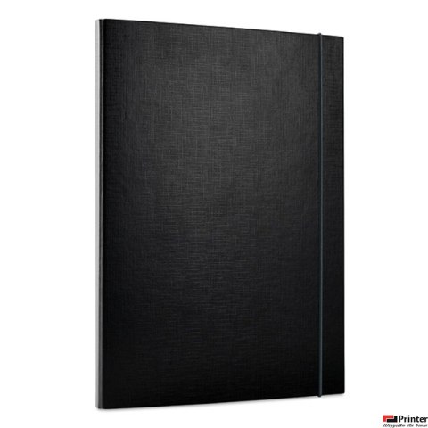 Teczka A4 ECO skrzydłowa z gumką 15mm czarna 21187311-05