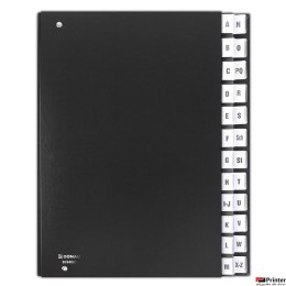 Teczka A4 korespondencyjna DONAU A-Z czarna 8694001-01