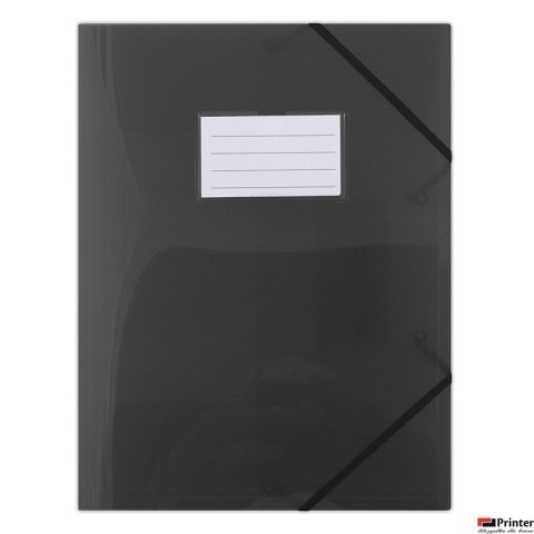 Teczka z gumką A4 PP z kiesz. 8568001PL-01 czarna BIELLA (X)