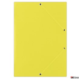 Teczka z gumką żółta FEP11G DONAU gładka