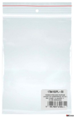 Torebka strunowa DONAU, PP, 100x200mm, 100szt., transparentna