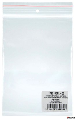 Torebka strunowa DONAU, PP, 80x180mm, 100szt., transparentna