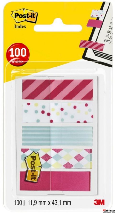 Zakładki_indeksujące POST-IT_ Mini (684-CAN5), PP, 11,9x43,2mm, 5x20 kart