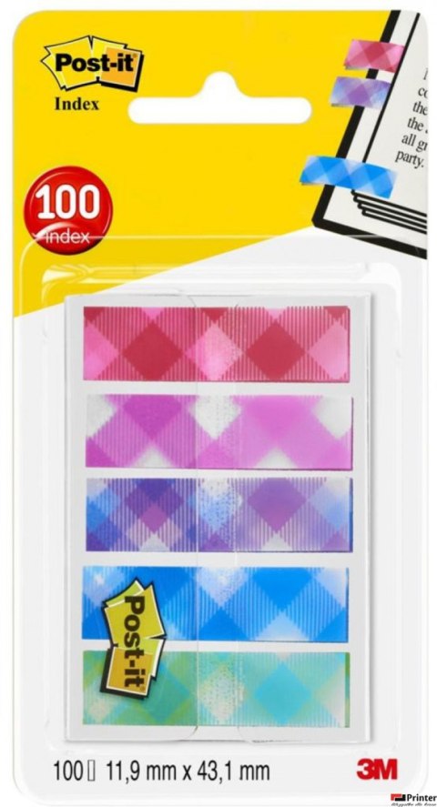 Zakładki indeksujące POST-IT_ Mini (684-PLD5), PP, 11,9x43,2mm, 5x20 kart., mix kolorów, 3M-70005277119