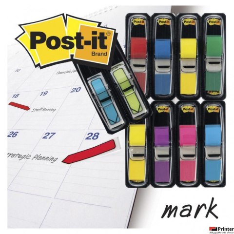 Zestaw promocyjny zakładek POST-IT_ (683-VAD1), PP, 12x43/12x43mm, 8x20/ strzałka 2x20 kart., mix kolorów, 2 opak