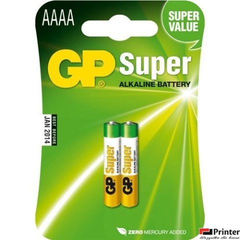 Bateria alkaliczna GP Super AAAA / LR8D425 1.5V GPPCA025A015