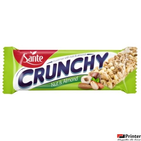 Baton musli Crunchy z orzechami i migdałami 35g SANTE