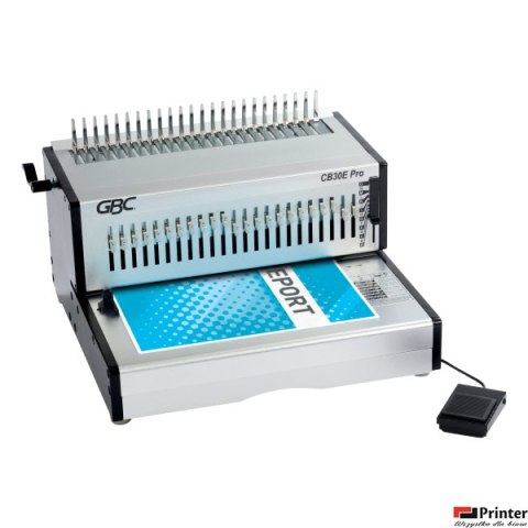 Bindownica profesjonalna grzbietowa elektryczna GBC CB30E Pro, dziurkowanie 30, bindowanie 500 kartek_4410045