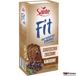 Ciasteczka owsiano-zbożowe kakaowe FIT bez cukru (6x4szt.) 300g SANTE