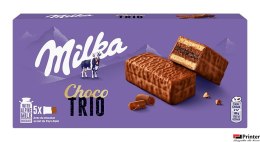Ciastka MILKA CHOCO TRIO z kremowym nadzieniem 150g