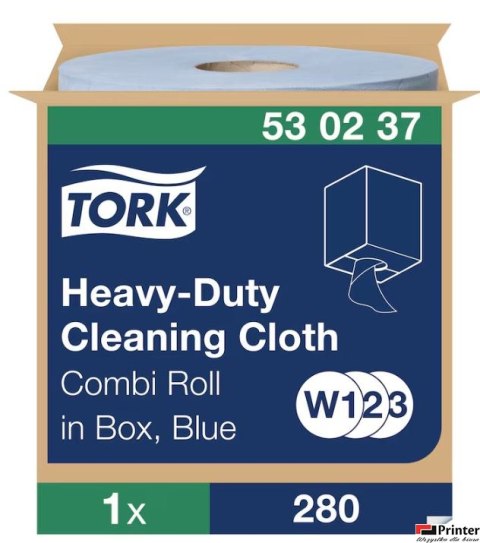 Czyściwo wielozadaniowe niebieskie 1W, 106m, system W1/W2/W3, do trudnych zabrudzeń 530237 TORK