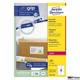 Etykiety wysyłkowe L7166-100 99,1 x 93,1 100 ark białe, Avery Zweckform