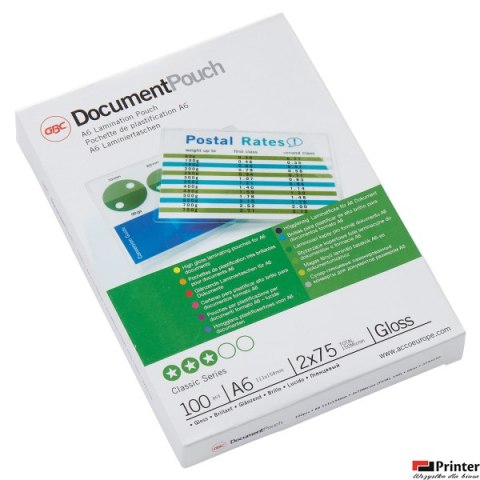 Folia do laminacji Document, A6, 75 mic, 3743152, GBC