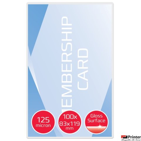 Folia do laminacji kart ID Card, 81 _ 119 mm, 125 mic, 3743155, GBC