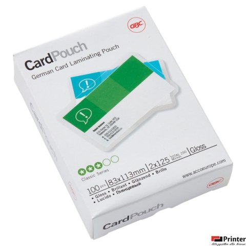 Folia do laminacji kart ID Card, 83 _ 113 mm, 125 mic, 3743154, GBC
