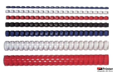 Grzbiety plastikowe 25mm czarne 53485 (50) FELLOWES