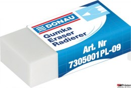 Gumka uniwersalna DONAU 41x21x11 mm biała