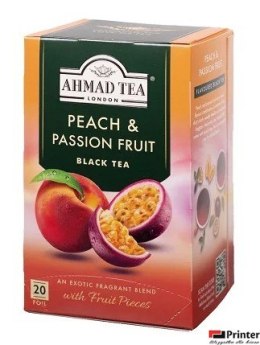Herbata AHMAD TEA PEACH & PASSION FRUIT 20kopert czarna