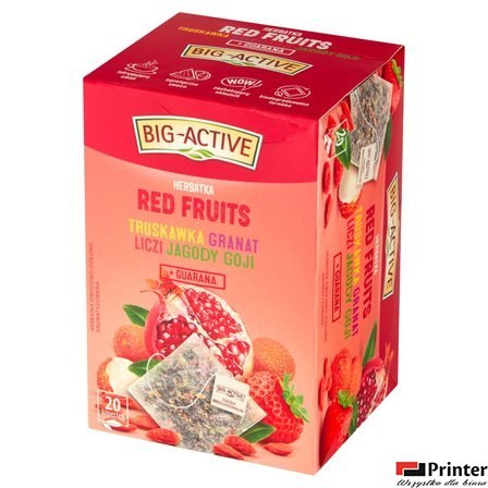 Herbata BIG-ACTIVE RED FRUTIS 20 kopert/45g owocowo-ziołowa
