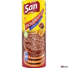 Herbatniki holenderskie SAN, półsłodkie, w czekoladzie, 170g