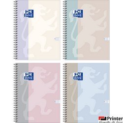 Kołozeszyt Oxford B-Light 2-spiralny B4 100 kartek, kratka 5x5mm 400210151