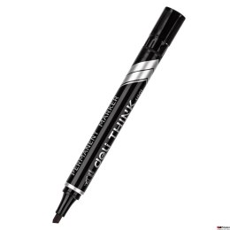 Marker permanentny ścięty 1,5_5 mm, czarny, EU10120, Deli.