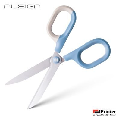 Nożyczki Comfort Nusign ENS056, 14,5 cm, niebieskie ENS056-BL Deli