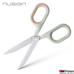 Nożyczki Comfort Nusign ENS056, 14,5 cm, zielone ENS056-GR Deli