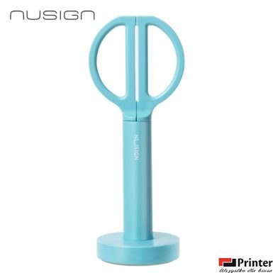 Nożyczki Nusign ENS051, ze stojakiem, 18 cm, niebieskie ENS051-BL Deli