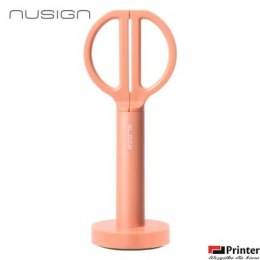 Nożyczki Nusign ENS051, ze stojakiem, 18 cm, różowe ENS051-P Deli