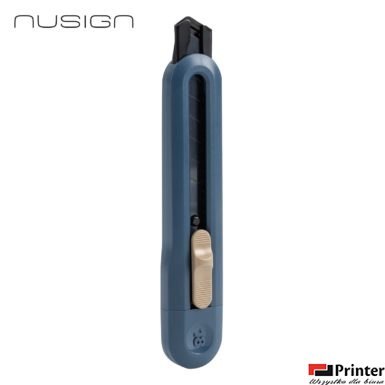 Nożyk biurowy Nusign ENS062, ostrze łamane 18mm, granatowy ENS062-NB Deli