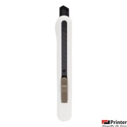 Nożyk biurowy Nusign ENS063, ostrze łamane 9mm, biały ENS063-WH Deli