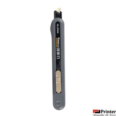 Nożyk biurowy Nusign ENS063, ostrze łamane 9mm, ciemnoszary ENS063-DGR Deli