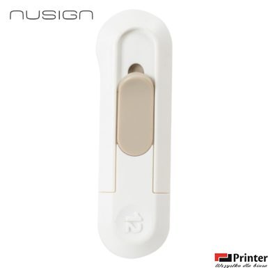 Nożyk biurowy mini, Nusign ENS065, ostrze łamane 12mm, biały ENS065-WH Deli