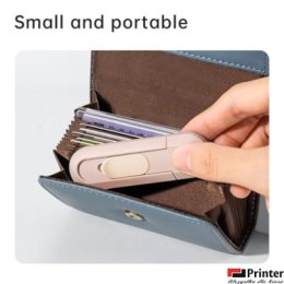 Nożyk biurowy mini, Nusign ENS065, ostrze łamane 12mm, różowy ENS065-P Deli