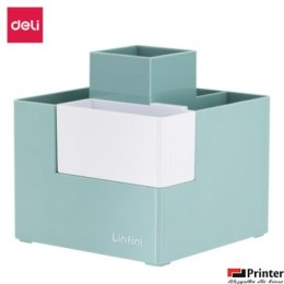 Organizer na biurko _ przybornik Deli EZ072, zielony, EZ072GR.