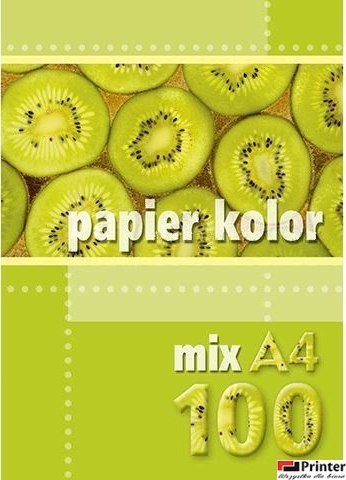 Papier xero A4 mix kolorów 160g (100 arkuszy) KRESKA.