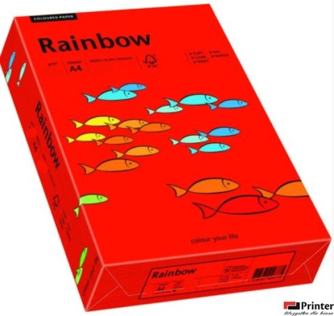 Papier xero kolorowy A4 160g 250 ark. RAINBOW R28 ciemnoczerwony 88042483
