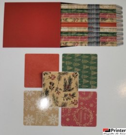 Papier ozdobny pakowy świąteczny CHRISTMAS KRAFT mix 200X70cm