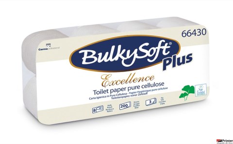 Papier toaletowy (8rolek) biały, celuloza, 3w, 23m, Excellence, 66430 BULKYSOFT