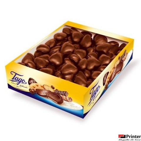 Piernikowe serca w polewie czekoladowej TAGO 2,5kg