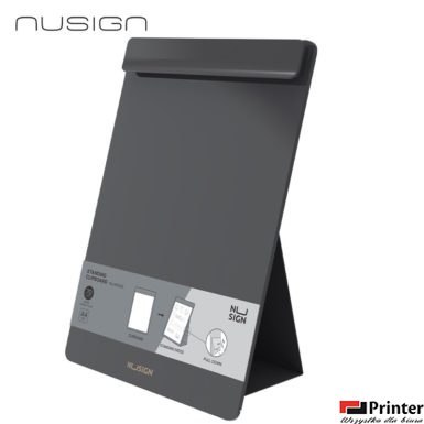 Podkładka z klipsem Nusign ENS503, stojąca, format A4, czarna ENS503-BL Deli