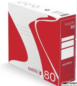 Pudło archiwizacyjne 80mm czerwony 330x80x290mm VAUPE, 434/01