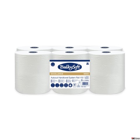 Ręcznik w roli autocut PRO (6rolek) biały, celuloza, 3w, 150m, 98925 BULKYSOFT