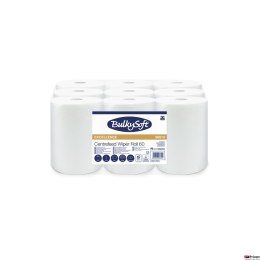 Ręcznik w roli mini centralnego dozowania (9rolek) biały, celuloza, 2w, 60m, Premium, 96610 BULKYSOFT