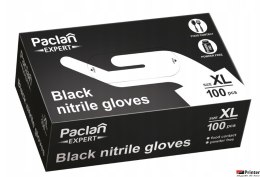 Rękawice nitrylowe czarne XL 100szt. PACLAN